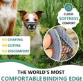 Dog Muzzle, Soft Mesh Muzzles for Small Dogs, Chihuahua Shih Tzu Yorkie Pom, Short Snout Mouth Guard for Barking Biting 