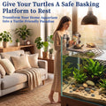 Hanging Turtle Basking Platform with Food Tray and Ramp