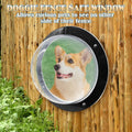 Hamiledyi 2 Pack Dog Fence Window, 12.4" Acrylic Dome Window Clear Bubble Peek Window, Dog Playground Window Pet Bubble 