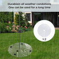 2 PCS Bird Seed Catcher for Pole - 47.24" Clear PE Outdoor Mat for Under Bird Feeder, Waterproof Tear-Resistant Seed Cat