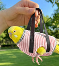 2Pcs Portable Bird Carrier Bag, Escape Resistant Parrot Carrier Bag Harness, Walking Outfit Anti-Scratch Protective Clot
