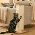 PETKARAY Couch Corner Cat Scratcher, 28.5" Sisal Scratching Post for Indoor Cats, Corner Wall Scratch Pad for Furniture 