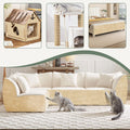 Couch Wall Corner Protector for Indoor Cats, Khaki, 39.3x15.8In