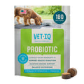 VetIQ Probiotic Supplement for Dogs, Digestive Support for Dogs, Nourishes Gut Bacteria and Supports Bowel Function, Hickory Smoke Flavor, Made in The USA, 180 Count