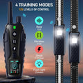 Dog Shock Collar 2 Dogs(15-150lbs) with Flashing Light for Night Walks,4500FT Dog Training Collar Adjustable Pitch Beep(