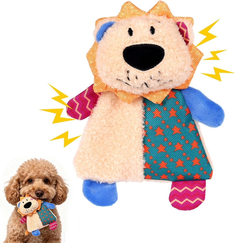 Squeaky Stuffed Dog Toy Small, No-Stuffing Crinkle Paper Dog Toy