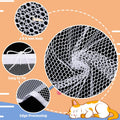 Shappy Balcony Screen for Pets Cat Netting 16.5 ft x 2.5 ft, 56 Pcs, White