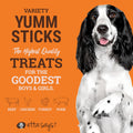 etta says! Yumm Sticks, Human-Grade Dog Jerky Treats Variety Pack, 24 Count