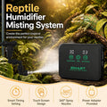 Reptile Mister, Automatic Reptile Misting System with Timer, 360°Adjustable Spray Nozzles, Humidifier for Amphibians Ter