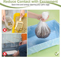 M METERXITY 30-Pack Disposable Cage Liner 35" x 24", Small Animal Clear Plastic Rabbit Bird Cage Liner Bag, Toilet Tray Replacement Universal Film ForParrot/Guinea Pig/Hamster Litter Box