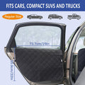 ALLANSING Dog Car Door Protector 2-Pack, Protects Doors from Dog Scratches, 900D Heavy Duty Thick Fabric, Window Roll Co