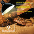 8.5-inch Standard Lamp Dome for Reptile Heating Lamps, Ceramic Heat Emitters, Max 200W for Bearded Dragons, Turtles, Sna