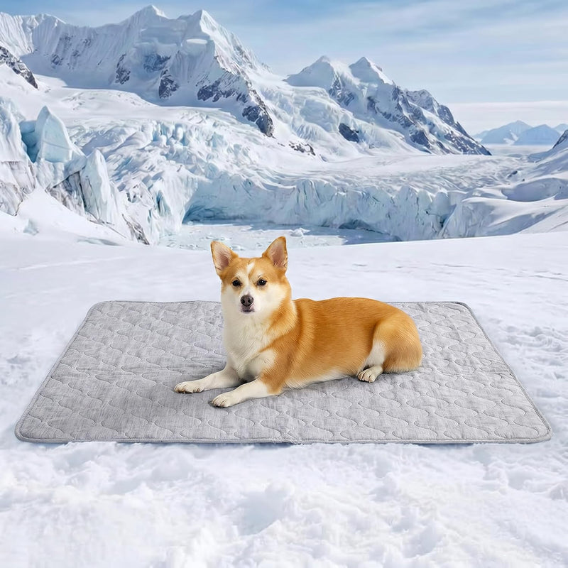 Cozy Bliss Leakproof Cooling Blanket for Medium Dogs – Q-Max 0.5, Durable & Washable Dog Cooling Mat for Hot Weather, So