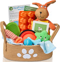 Premium Puppy Starter Kit - New Puppy Gift Basket with Essentials, Toy Box, Treat Tray, Training Supplies, Chew & Squeaky Toys for Puppies and Small Dogs - Complete Dog Must Haves for New Dog Owners