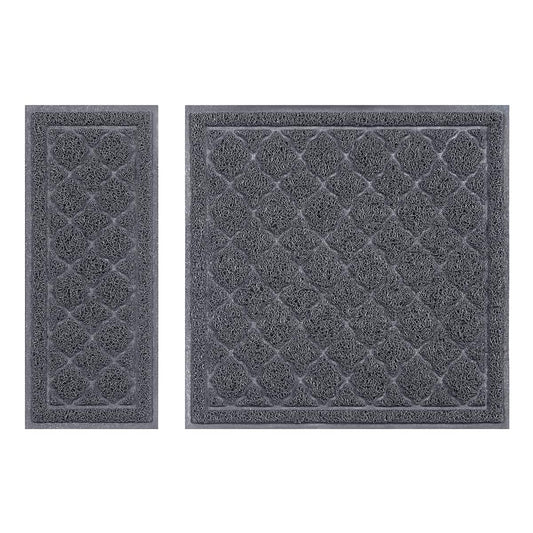 unipaws Cat Litter Trapping Mat, Litter Box Scatter Control Pad, Litter Free Floors and Urine Waterproof, Gentle on Paws, No Phthalate