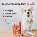 Bundle of Stella & Chewy's Bountiful Bone Broth Grass-Fed Beef Recipe, Cage-Free Chicken Recipe Meal Topper for Dogs, 16
