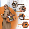 Sanmoncare Airline Approved Bird Carrier for Parrots, Travel Bird Cage Carrier for Cockatiels Conures Small Birds, Porta
