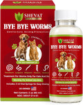 Bye Bye Worms – Advanced Dewormer for Cats & Dogs | Safe & Effective Liquid Worm Treatment | Chicken Flavor | 2 oz