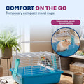 Prevue Pet Products Small Animal Travel Carrier Hamster, Bird - Blue
