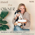 Mora Ceramic Pet Bowl Size Medium - Food/Water Dish for Large Puppies, Cats, Retrievers, Medium Sized Dogs, ect. 28oz or