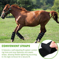 Ice Boots for Horse of 4 Ice Pack Wraps for Horse Leg, Black