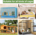 LUAVIARU Upgrades Rabbit Hay Feeder - Guinea Pig Hay Feeder - Metal Frame Hay Rack with Adjustable Hook - Less Wasted - 