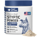 Chew + Heal Labs Styptic Powder for Dogs - .5 oz Quick Stop Bleeding for Dogs Nails & Animal Cuts - Blood Stop Clotting Powder & Wound Care