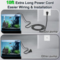 SongLong 160GPH(600L/H) 9.9ft Power Cord Submersible Pump, Water Fountain Pump with 4ft Lift for Ponds, Water Fountains,