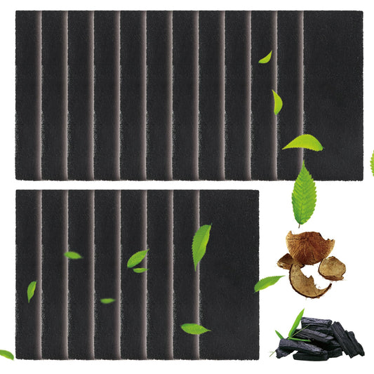 Meinuo 20 Pack Carbon Filters Compatible with Litter Robot 3 Replacement Activated Charcoal Filters Effective Odor Control Litter Box Freshener Keep Home Fresh