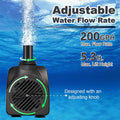 SongLong 200GPH(750L/H) 9.9ft Power Cord Submersible Pump, Water Fountain Pump with 5.3ft Lift for Ponds, Water Fountain