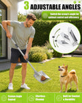 71" Stainless Steel Pooper Scooper, 3-Adjustable Angle Dog Shovel & Rake
