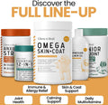 Omega 3 Fish Oil for Dogs - 180 Soft Chews - Itch Relief, Shedding & Hot Spots - Dog Allergy Relief - Salmon Oil Skin & Coat Supplement - EPA DHA - Chicken Flavor - Made in USA | Chew + Heal