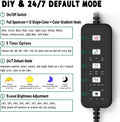 24/7 LED Aquarium Light for 18-24 Inch Plant & Fish Tank, 12-Color & Gradient & Full Spectrum with Auto On/Off, Brightne