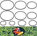 PAGOW 10pcs Fish Feeding Rings Set, 5 Sizes Floating Aquarium Plant Corral