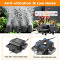 AQQA Aquarium Air Pump, 18W, 400GPH