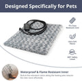 Petace Adjustable Temperature Heated Cat Bed & Dog Heating Pad with Timer, Chew-Resistant Cord, Thick and Soft Cover, Indoor Pet Heating Pad, 17.7" x 15.7"