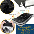 Universal Bird Cage Cover,Pet Cage Cover,100% Shading Oxford Cloth with PU Coating Layer,Good Night for Small Animals,Adjustable Soft Airy Nylon Mesh Net for Round Square Cages (Black, 35×25×47in)