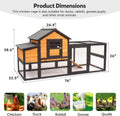 Large Chicken Coop Outdoor Wooden Duck Hen House Poultry Pet Cage 76"