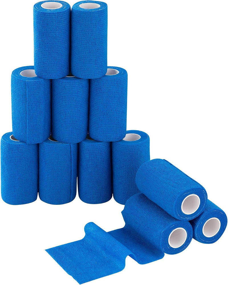 FITOP PHYTOP Self Adhesive Bandage Wrap, Cohesive Vet Wrap 12 Pack 4 Inch