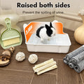 RUBYHOME Rabbit Litter Box Bunny Litter Box Guinea Pig Potty Trainer Corner Bedding Pet Potty Pan for Rabbit Guinea Pig 