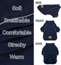 XPUDAC 4 Pack Dog Sweaters Fleece Dog Sweatshirt Winter Pet Clothes for Small Medium Dogs Boy Girl Pullover Puppy Christ