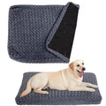 Faux Fur Dog Bed Covers – Ultra Soft Rose Velvet, Removable & Washable, Cozy & Durable,Large Pet Bed Cover Only (No Filling) – Gray, (Rose Velvet Dark Gray, 36" L x 24" W x 4" Th)