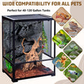 Tfwadmx Rock Terrarium Background 3D Reptile Tank Background Board Amphibian Stereo Backdrop Wall Snake Habitat Decor fo