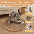 6pcs Cat Scratch Pad, Cat Scratcher Cardboard & Cat Scratching Pads - Round Cat Scratcher Refill, 10 Inch Diameter 7/8 Inch Thick cat scratchers for Indoor Cats