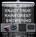 Rain Shower Head with Handheld Showerhead, Chrome 1.8GPM