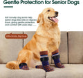 Kuoser Non Slip Dog Socks for Hardwood Floors, Dog Grippy Socks, Brown, XL