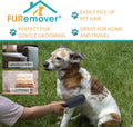 FURemover Plus Pet Hair Rubber Brush with Squeegee, Easily Remove Fur and Lint from Clothing, Carpets and Furniture, Gen