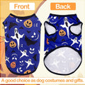 2PCS Halloween Dog Shirt XXL Sleeveless Tee Vest T-Shirt Tank Top