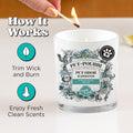 Pet-Pourri Pawsitively Fresh Pet Odor Deodorizer Candle, Burns Up to 45 Hours, Aromatherapy & Air Freshener with Essential Oils, Plant Based Ingredients & Wax, Vet Approved, Jasmine Pear Scent