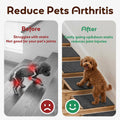 Wooden Dog Ramp for Stairs, 4.3"/5.5" Height Adjustable Pet Ramp